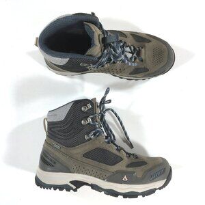 Vasque Breeze AT GTX Waterproof Hiking Boots Womens Size 9.5 Gray Tan 7023